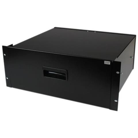 Cassetto archiviazione in acciaio 4U colore nero per rack 19'' e armadi - Foto 1