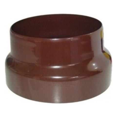 Riduzione in acciaio porcellanato marrone diametro 10/8 cm - Foto 2