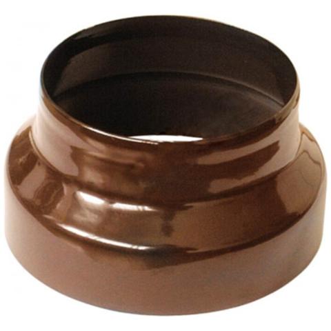 Riduzione in acciaio porcellanato marrone diametro 10/8 cm - Foto 1