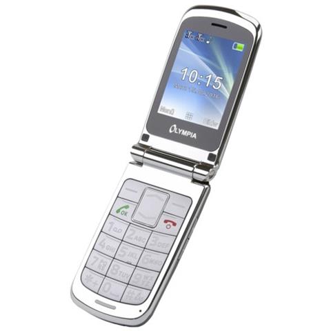 Style Plus Senior Phone Dual Sim Display 2.4" Micro SD Bluetooth con Tasti Grandi + SOS Fotocamera Colore Argento - Foto 1