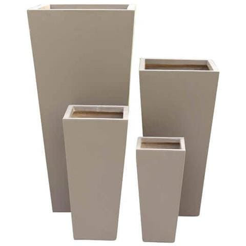 Set Di 4 Vasi Marroni Per Esterno Giardino, Portico, Ristorante, Gelateria Bar Hotel Albergo Piscina - Foto 3