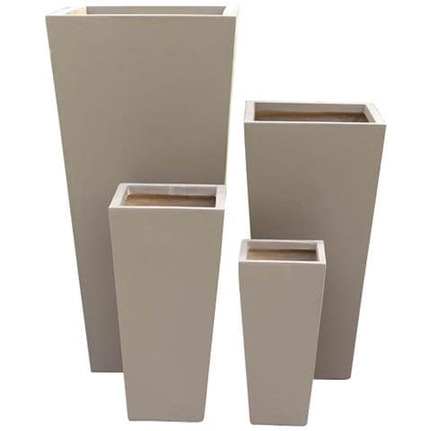 Set Di 4 Vasi Marroni Per Esterno Giardino, Portico, Ristorante, Gelateria Bar Hotel Albergo Piscina - Foto 2