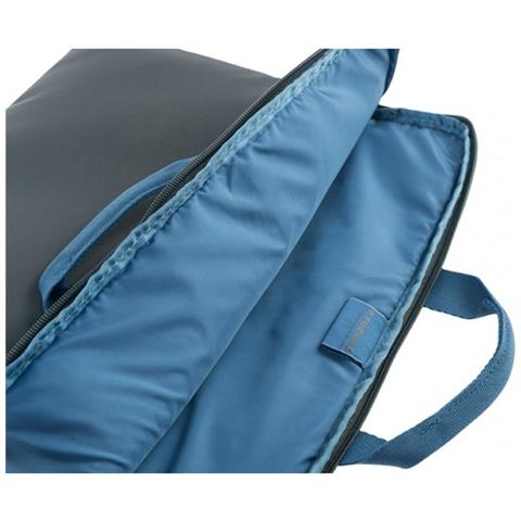 37 x 27 x 3.5 cm Tucano Minilux Blu Manici doppi e tracolla removibile in nastro Sleeve per notebook da 13.3 e 14 37 x 27 x 3.5 cm Tucano Minilux Blu Manici doppi e tracolla removibile in nastro Sleeve per notebook da 13.3 e 14