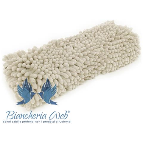 Tappeto Bagno Retro Gommato Antiscivolo Lavorazione Shaggy Modello Passatello 50x80 Light Beige - Foto 8