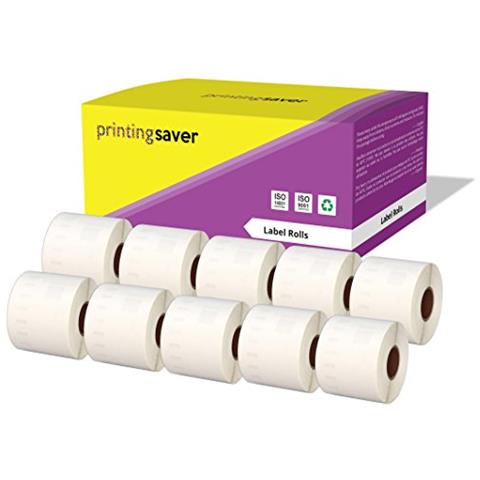 10 Rotoli 99014 S0722430 54mm X 101mm Etichette Compatibili Per Dymo Labelwriter 4xl 450 400 330 320 310 Twin Turbo Duo Seiko Slp 450 420 400 240 220 200 120 100 Pro Plus (220 Etichette Per Rotolo) - Foto 1