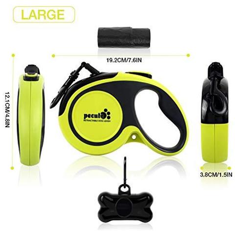 Retrattile Guinzaglio - Easy One Pulsante Del Freno Lock - Si Estende Fino A 16 Piedi Di Libert E Protezione - Grande Per Le Piccole E Cani Di Taglia Grande - Foto 2