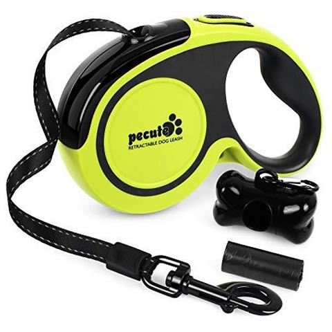 Retrattile Guinzaglio - Easy One Pulsante Del Freno Lock - Si Estende Fino A 16 Piedi Di Libert E Protezione - Grande Per Le Piccole E Cani Di Taglia Grande - Foto 1