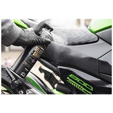 Muc-off Moto Silicon Shine 500 Ml - Avanzata Moto Brillare Spray Per Una Finitura Lucida - Protegge E Aiuta A Prevenire Dirt Adesione - Foto 4