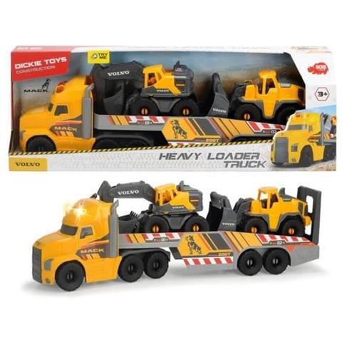 Dickie - Camion A Ruota Libera Volvo Da 70 Cm + 2 Veicoli Da Cantiere. - Foto 1