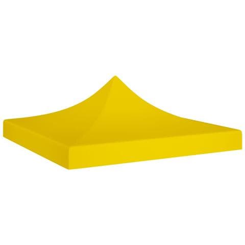 Tetto Per Tendone Per Feste 2x2 M Giallo 270 G / m - Foto 1