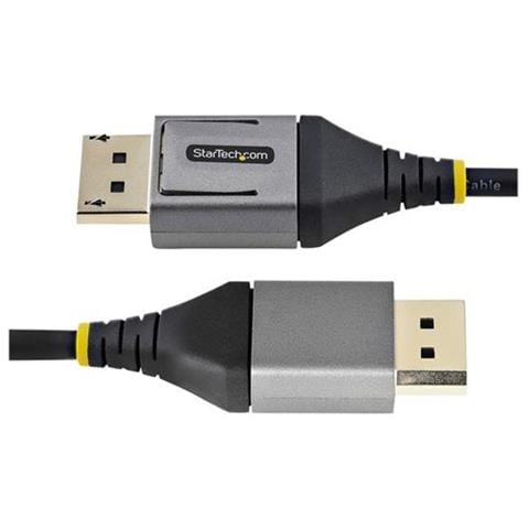 Cavo DisplayPort 1.4 Supporto Video Ultra HD 4K per Monitor / Display da 2 metri Colore Grigio / Nero  - Foto 3
