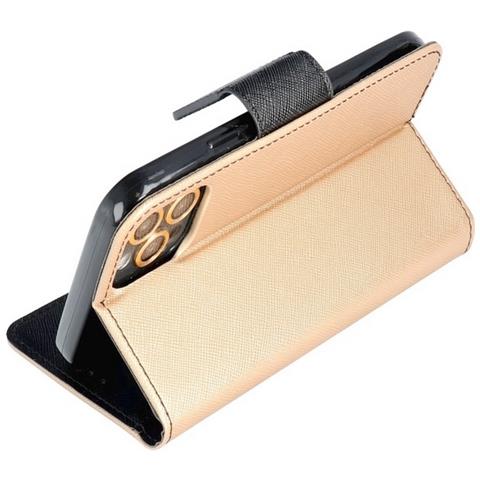 Maxy Custodia Book Orizzontale Silicone Case Per Apple Iphone 12 Pro Max Gold-black - Foto 5