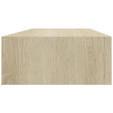 Scaffale Con Cassetti Da Parete Rovere 60x23,5x10 Cm In Mdf - Foto 8
