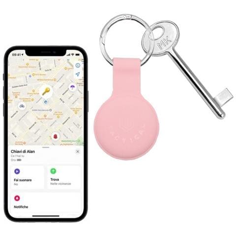 Custodia Originale Ciondolo Per Apple Airtag Beam Silicon Pink - Foto 5