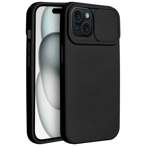 Custodia Tpu Silicone Cover Case Per Apple Iphone 15 Black - Foto 1