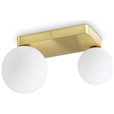 Applique Da Parete Contemporanea Penta Metallo Oro 2 Luci G9 4w 3000k Ip20 - Foto 1