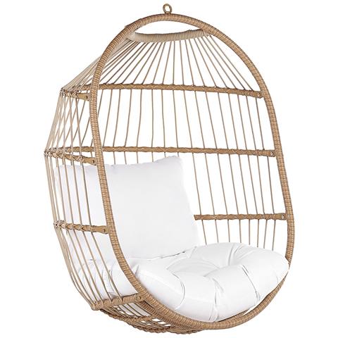 Poltrona Sospesa Con Piedistallo Color Naturale Alba - Foto 2