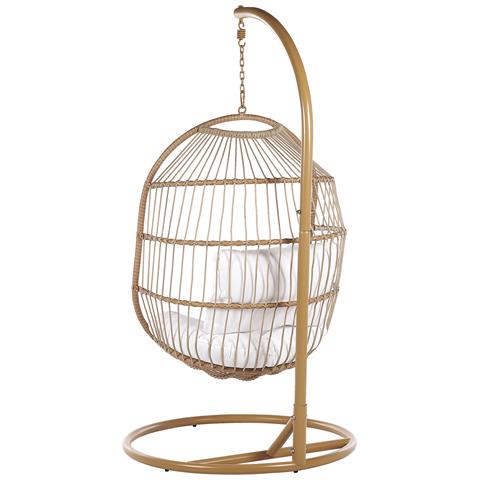 Poltrona Sospesa Con Piedistallo Color Naturale Alba - Foto 7