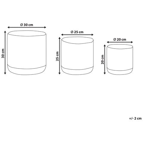 Set Di 3 Cestini Basima Cotone Bianco - Foto 12