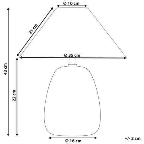 Lampada Da Tavolo Luchetti Ceramica Nero /bianco - Foto 12