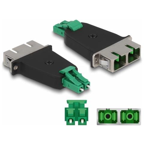 87946 Adattatore Di Fibra Ottica Lc /sc 1 Pz Nero, Verde - Foto 1
