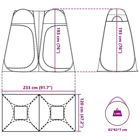 Tenda Privacy Pop-up Verde Impermeabile - Foto 10