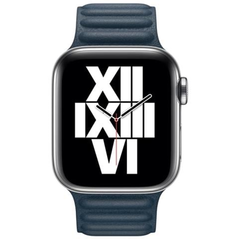 Cinturino Per Apple Watch 38/40 E 41 Mm Pelle Sintetica Magnetico, Blu - Foto 4