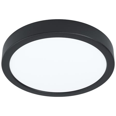 Plafoniera Moderna Fueva 5 In Acciaio Nero Luce Led 17w 3000k Ip20 - Foto 1
