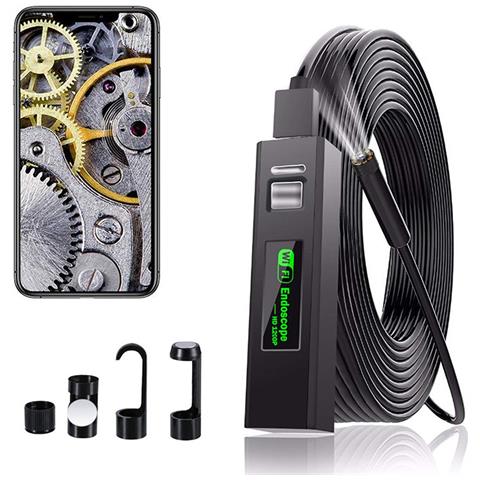 Telecamera Per Endoscopio Wireless 1200p Hd Ip68 Impermeabile Compatibile Con Il Telefono Cellulare Black 5m - Foto 2