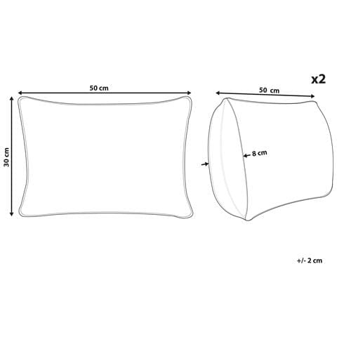 Set Di 2 Cuscini Joycandy Cotone 30 X 50 Cm Bianco Modello Natalizio - Foto 7