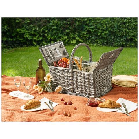 Cesto Da Picnic Groseille Vimini Grigio - Foto 1