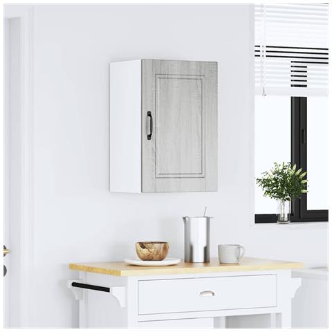 Pensile Da Cucina Porto Grigio Sonoma In Legno Multistrato - Foto 3