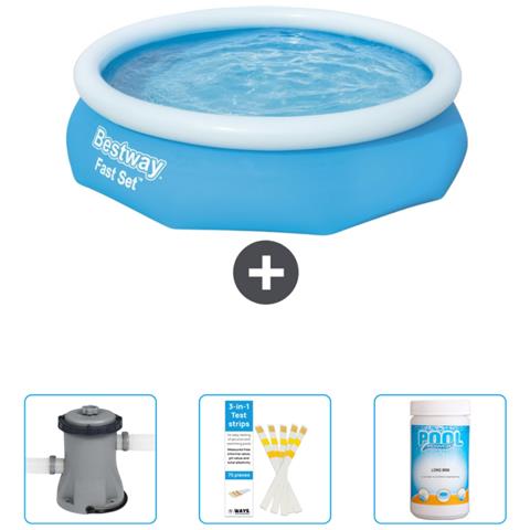 Piscina Fuori Terra - In Giro - 305x76 Cm - Blu - Include Accessori Coordinati Cb37 - Foto 1