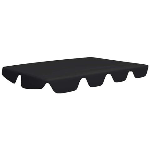 Baldacchino Per Dondolo Giardino Nero 188/168x145/110 Cm - Foto 1