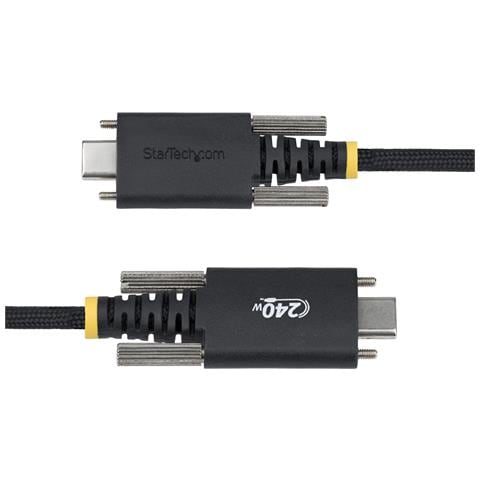 Cavo di ricarica USB-C da 2m, chiusura a vite laterale, 240W (5A) PD EPR, rivestimento in silicone con nylon intrecciato, USB 2.0, certificato USB-IF - Foto 9