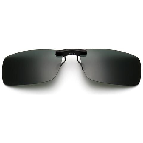 Occhiali Da Sole Clip-on - Lenti Verde Scuro Con Custodia - Foto 1