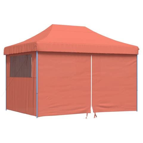Tendone per Feste Pieghevole Pop-Up con 4 Pareti Terracotta - Foto 1