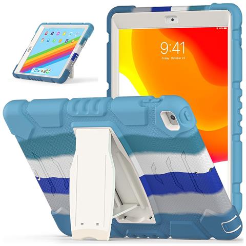 Custodia Per Ipad 9/8/7 10.2” Blindata Con Supporto Blu - Foto 4