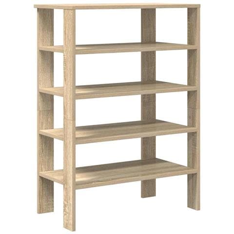 Scarpiera Rovere Sonoma 61x32x87,5 cm in Legno Multistrato - Foto 1