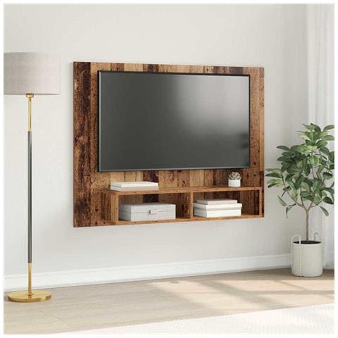 Mobile TV da Parete Legno vecchio 120 x 23.5 x 90 cm - Foto 2