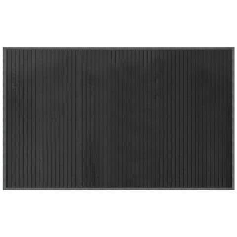 Tappeto Rettangolare Grigio 60x100 cm in Bambù - Foto 1