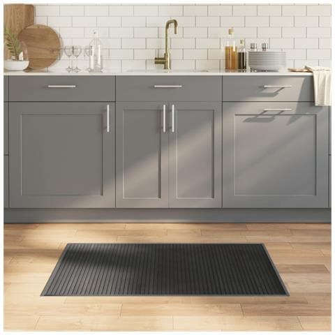 Tappeto Rettangolare Grigio 60x100 cm in Bambù - Foto 2