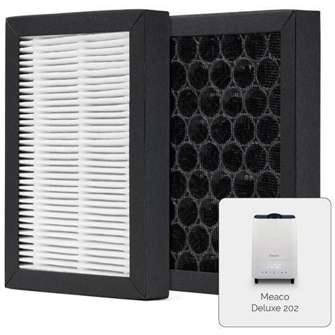 Filtri Hepa E Carbone Attivo Meaco Deluxe 202 Pack Da 3 Alta Efficienza E11 Elimina Polvere Polline E Odori Compatibile Con Umidificatore E Purificatore - Foto 1