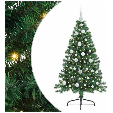 Albero di Natale artificiale con luci integrate Verde 120 cm - Foto 1
