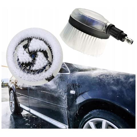 Spazzola Rotante Hydrobrush Pro360 - Testina Rotante Automatica | Attacco Rapido 1/4""qc | Per Auto, Vetri, Facciate | Setole Delicate - Foto 1