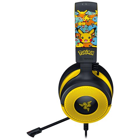 Kraken V4 X Pokemon Auricolare Cablato A Padiglione Gaming USB Type-C / USB Type-A Nero, Giallo - Foto 3