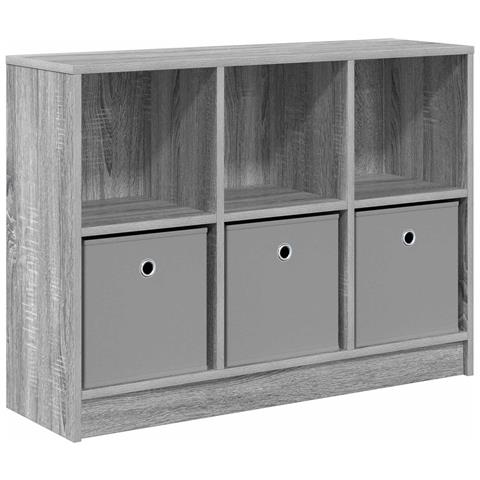 Credenza con cassetto Grigio Sonoma 88,5 x 27,5 x 63,5 cm - Foto 1