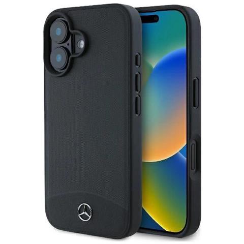 Custodia Magsafe In Pelle Nera Per Iphone 16, Con Texture Semplice E Raffinata. - Foto 1