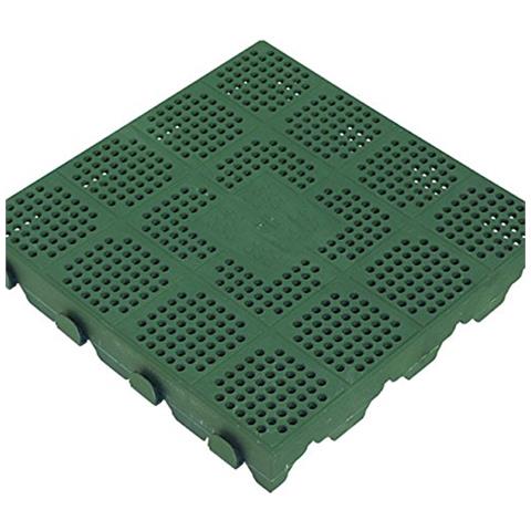 Mattonella Forata In Plastica 40x40 Cm - Verde, A Incastro, Per Pavimentazioni Esterni - Foto 8