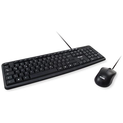 Tastiera e Mouse USB 245203  per Casa e Ufficio (Layout Italiano) Colore Nero - Foto 1